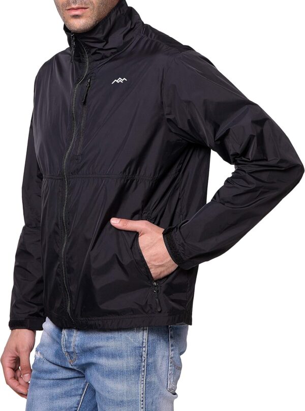 TRAILSIDE SUPPLY CO. Mens Windbreaker Jackets Lightweight Packable Jacket,Windproof and Dustproof - Image 5
