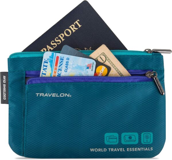 Travelon World Travel Essentials Set of 2 Currency and Passport Organizers - Image 9