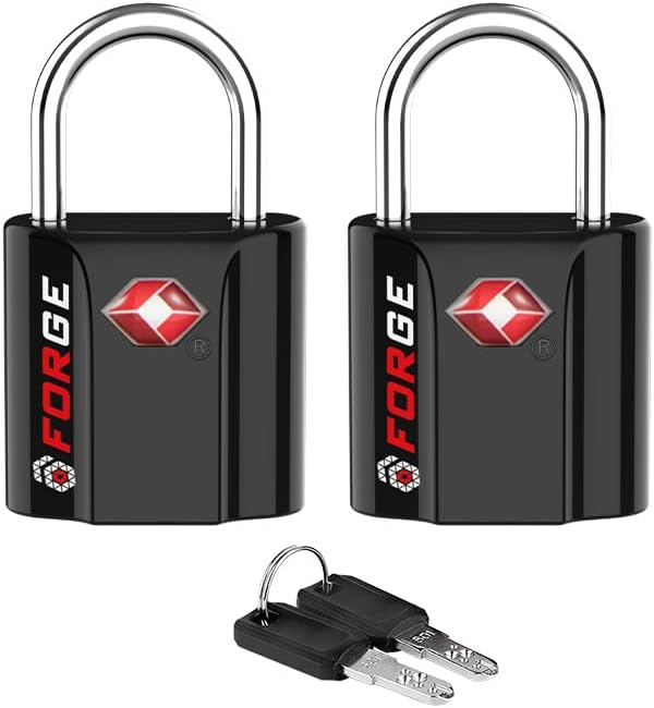 TSA Approved Luggage Locks, Ultra-Secure Dimple Key Travel Locks with Zinc Alloy Body - Image 2