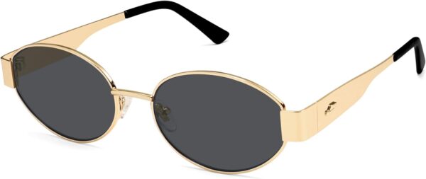 SOJOS Retro Oval Sunglasses for Women Trendy Classic Shades UV400 Protection SJ1256 - Image 2