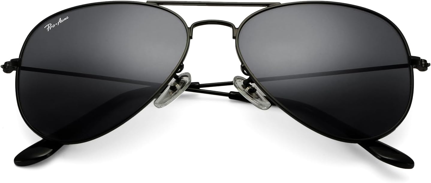 Pro Acme Classic Aviator Sunglasses for Women & Men Metal Frame UV400 Driver Sunglasses - Image 2