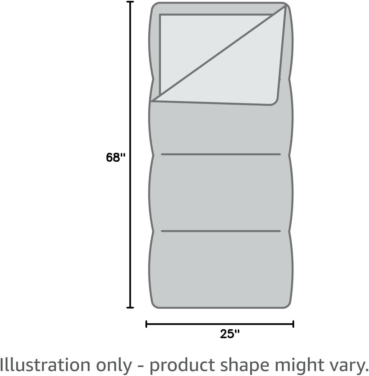 Thermotuff Wearable Sleeping Bag with Dual Hoodie, Zippered Arm Holes, Pockets & Adjustable Drawstring - Ideal for Camping, Cold Weather Hiking, and Stadium Sak Blanket, Grey & White, L-XL - Image 11