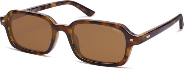 SOJOS Trendy Rectangle Polarized Sunglasses for Women Men, Retro Small Thin Slim Narrow Square Sunnies SJ2610 - Image 2