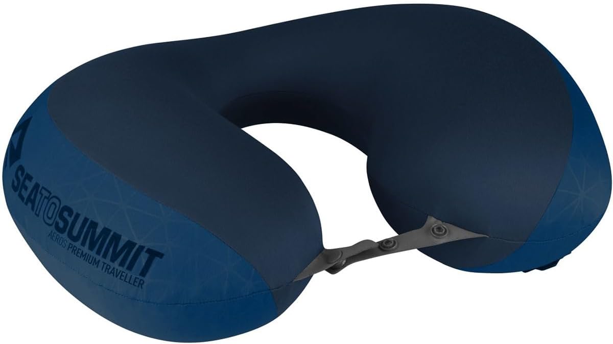 Sea to Summit Aeros Premium Traveller Inflatable Neck Pillow, Navy Blue - Image 5