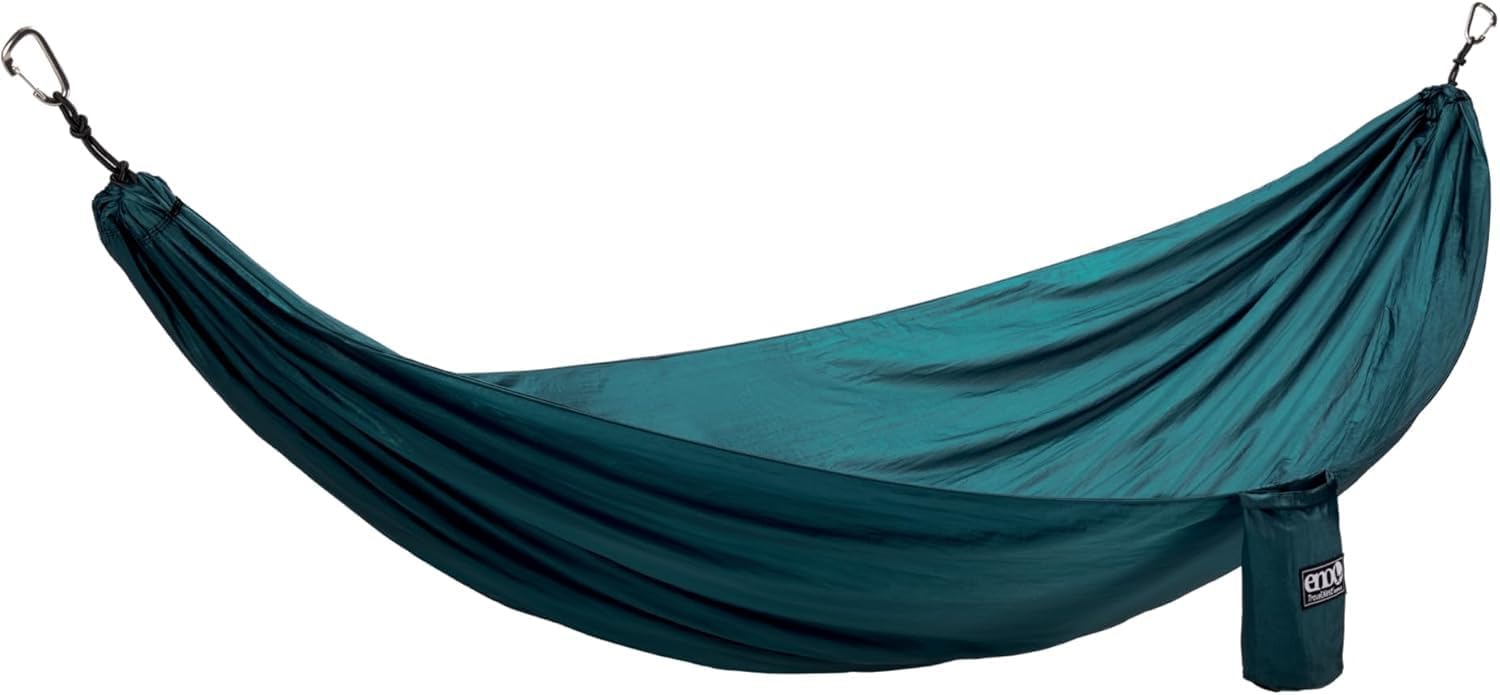ENO TravelNest Hammock & Straps Combo - Portable Hiking and Camping Hammock with Straps Included - Travel Hammock for Camping, Hiking, Backpacking, a Festival, or The Beach - Marine - Image 3