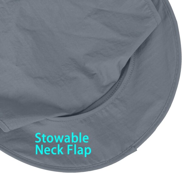 Sun Hats for Men Women Fishing Hat UPF 50+ Breathable Wide Brim Bucket Hats Summer UV Protection Safari Hat with Neck Flap - Image 6