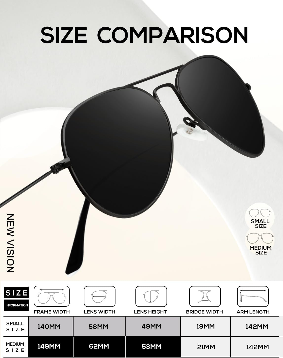 KALIYADI Classic Aviator Sunglasses for Men Women Driving Sun glasses Polarized Lens UV Blocking - Image 6