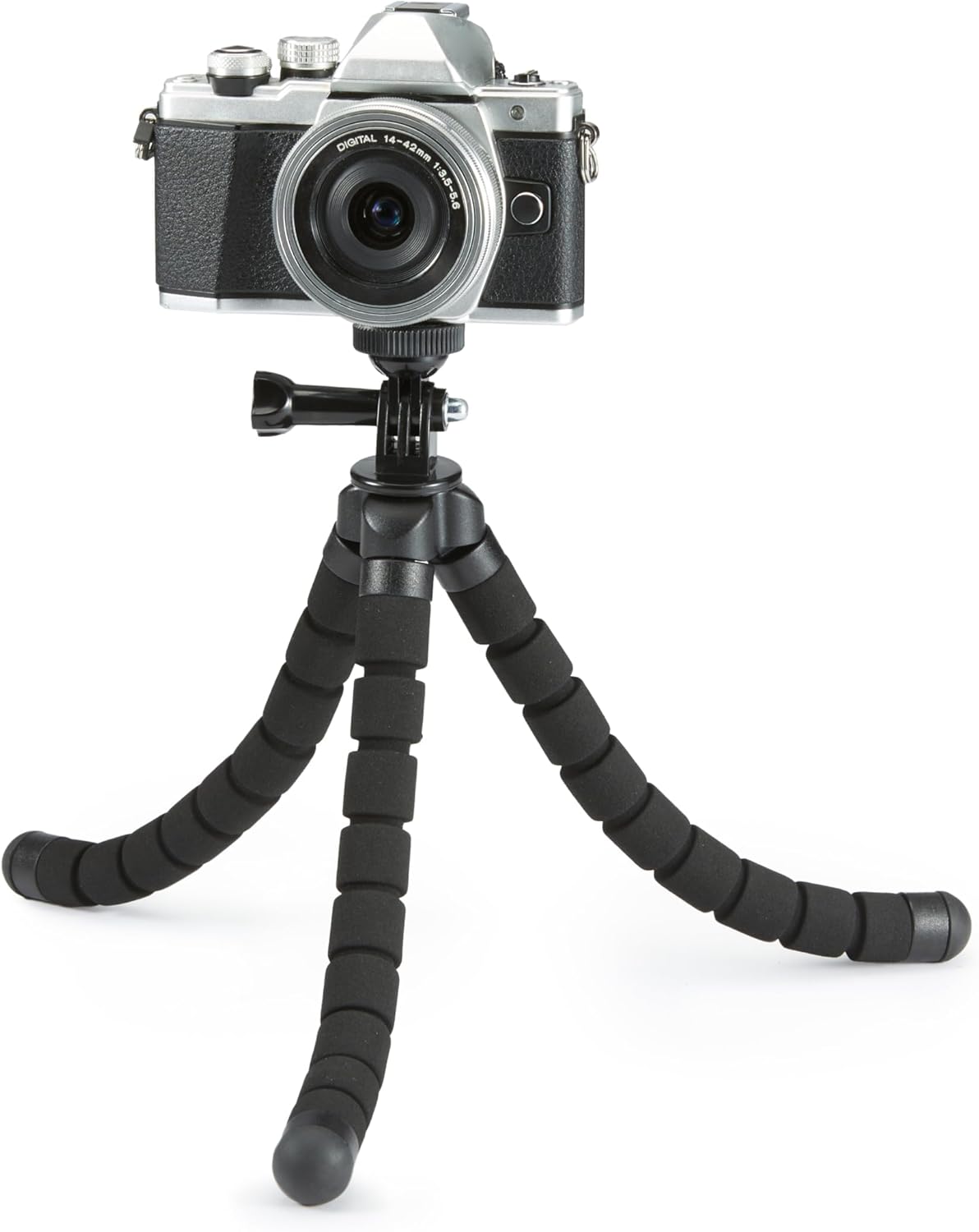 Amazon Basics Portable and Flexible Tripod with Wireless Remote and Smartphone Clamp, 10-inch long, Black - Image 8