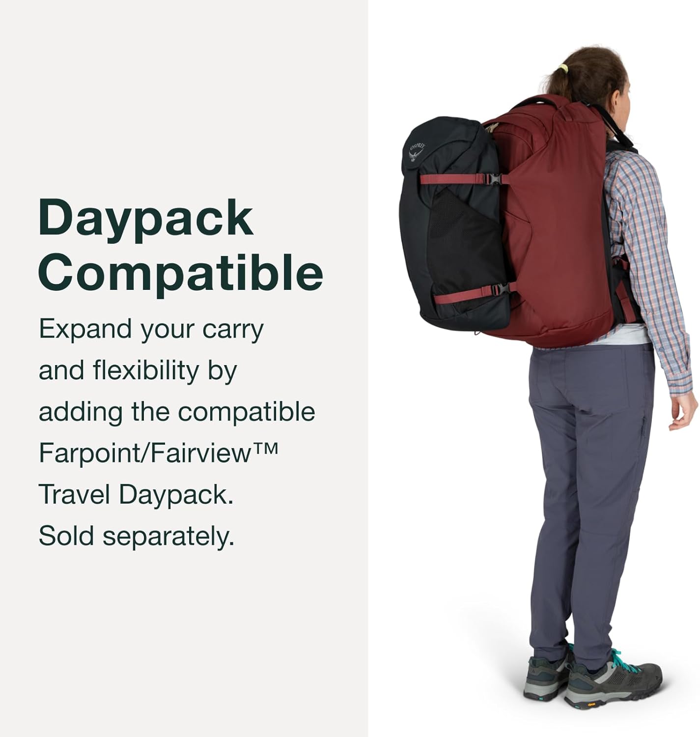 Osprey Fairview 40L Women's Travel Backpack, Night Jungle Blue - Image 8