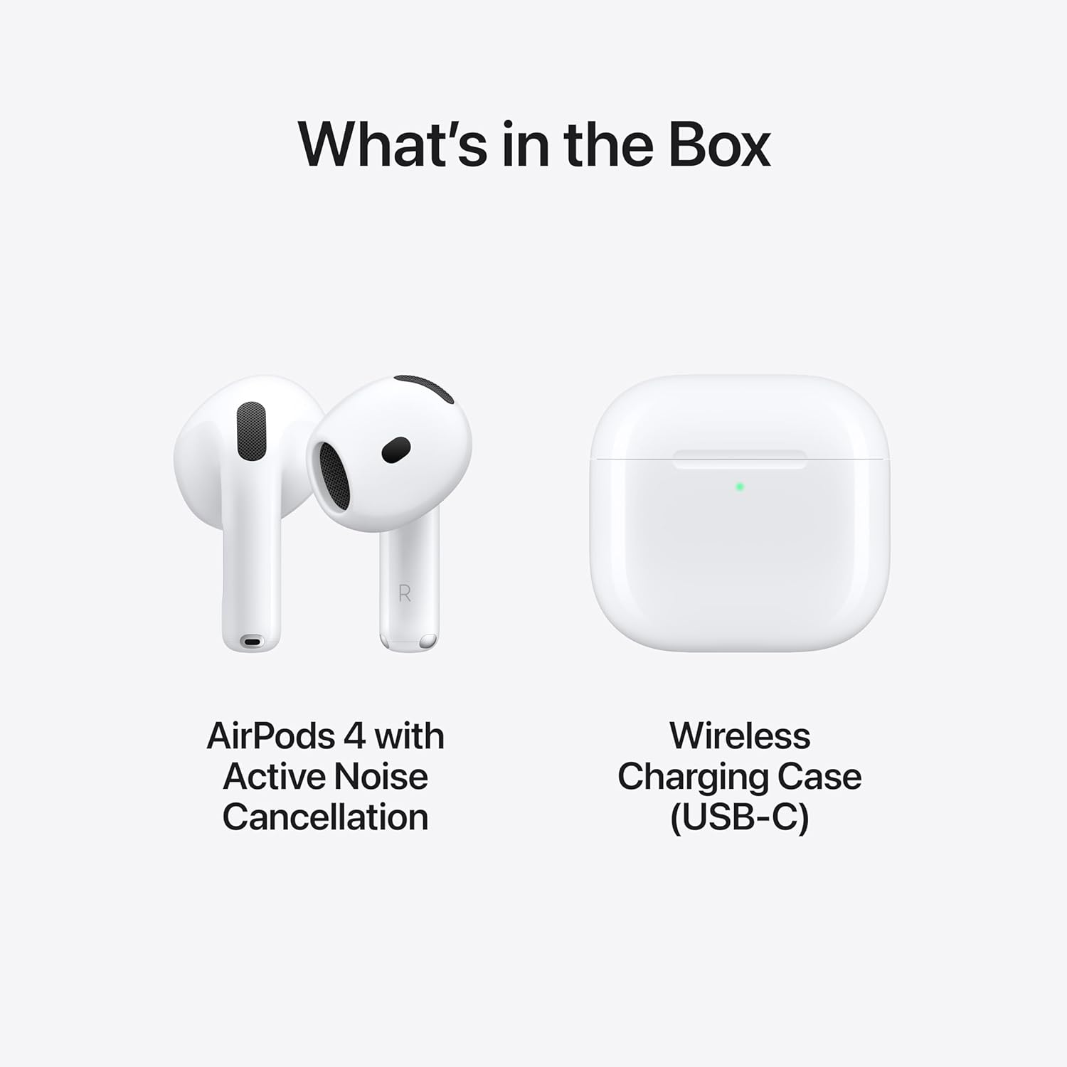 Apple AirPods 4 Wireless Earbuds, Bluetooth Headphones, with Active Noise Cancellation, Adaptive Audio, Transparency Mode, Personalized Spatial Audio, USB-C Charging Case, Wireless Charging, H2 Chip - Image 7