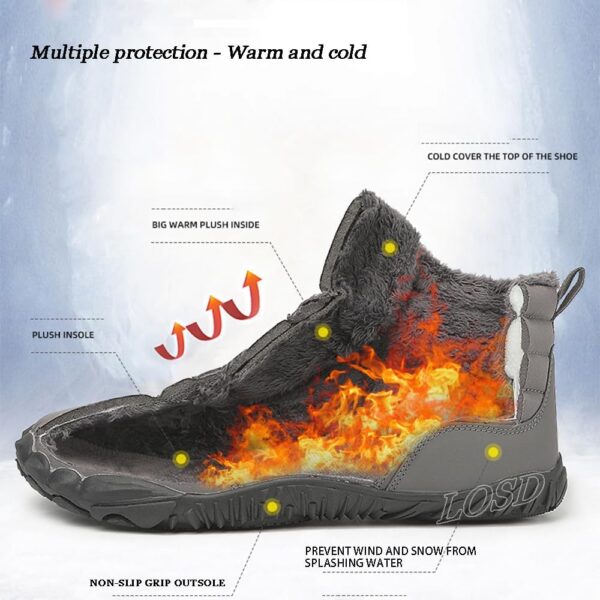 LOSD Hike Barefoot Womens, Hike Winter Barefoot Shoes Women Men, Winter Barefoot Boots Women, Barefoot Hiking Boots - Image 3