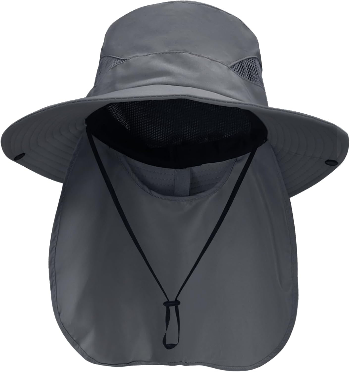 NPQQUAN Sun Hats for Men Women with Neck Flap UPF 50+ UV Protection Wide Brim Bucket Hat Safari Hiking Fishing Hats - Image 2