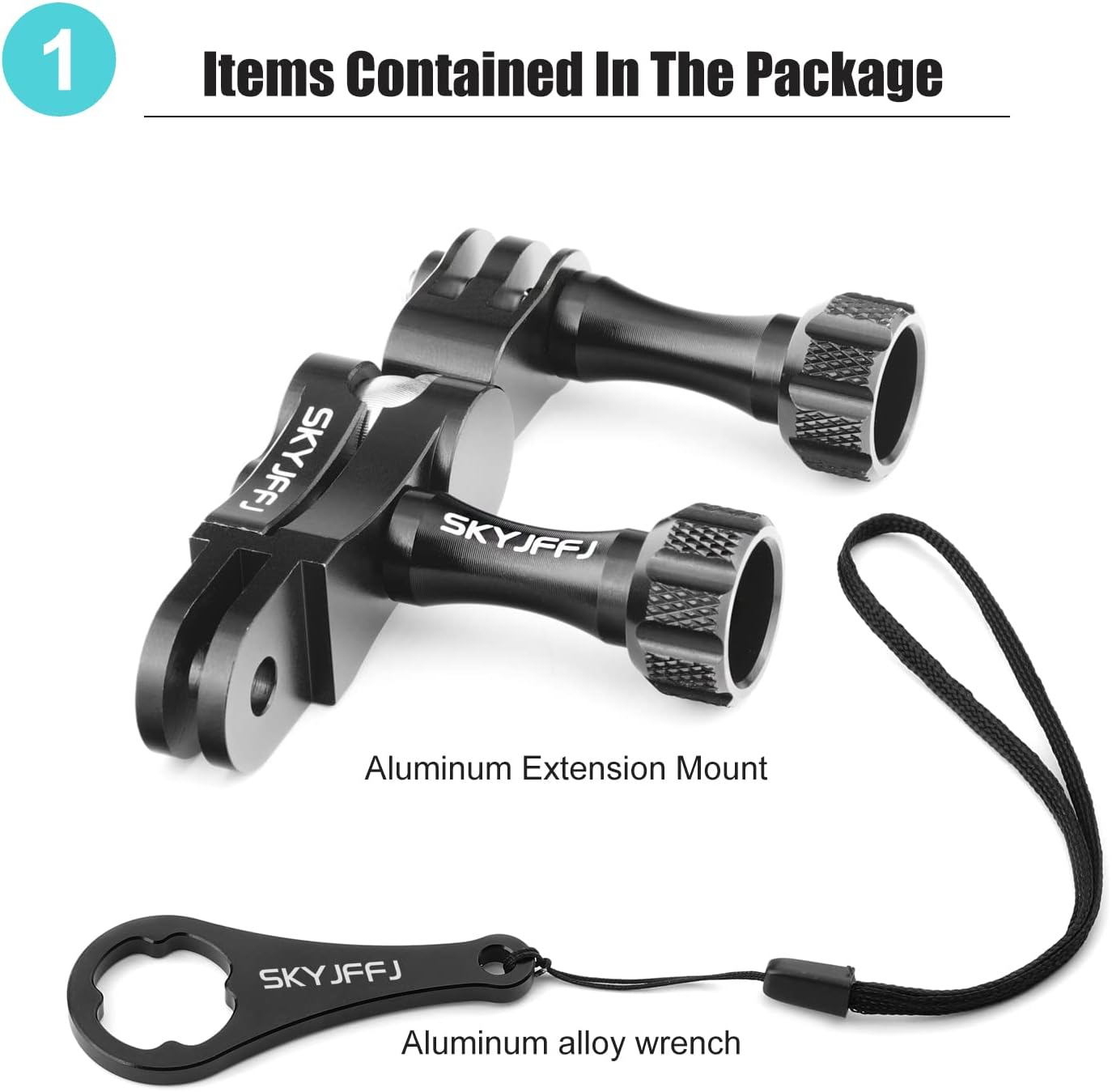 Aluminum Ball gopro Handlebar Mount, 360 Rotation and Lock Any Direction, Shock-Resistant, Compatible with Gopro Hero 8 9 10 11 12, Max, DJI OSMO Action Camera - Image 3