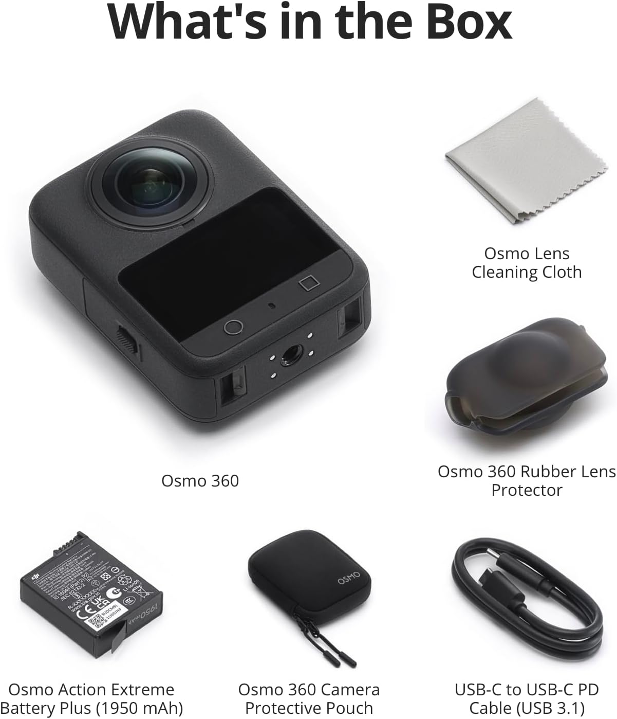 DJI Osmo 360 Camera, Waterproof 360° Action Camera with 1-Inch 360° Imaging, Native 8K 360° Video, 105GB Built-in Storage, 120MP 360° Photo, 100-Min 8K Recording, Action Camera for Sports - Image 9