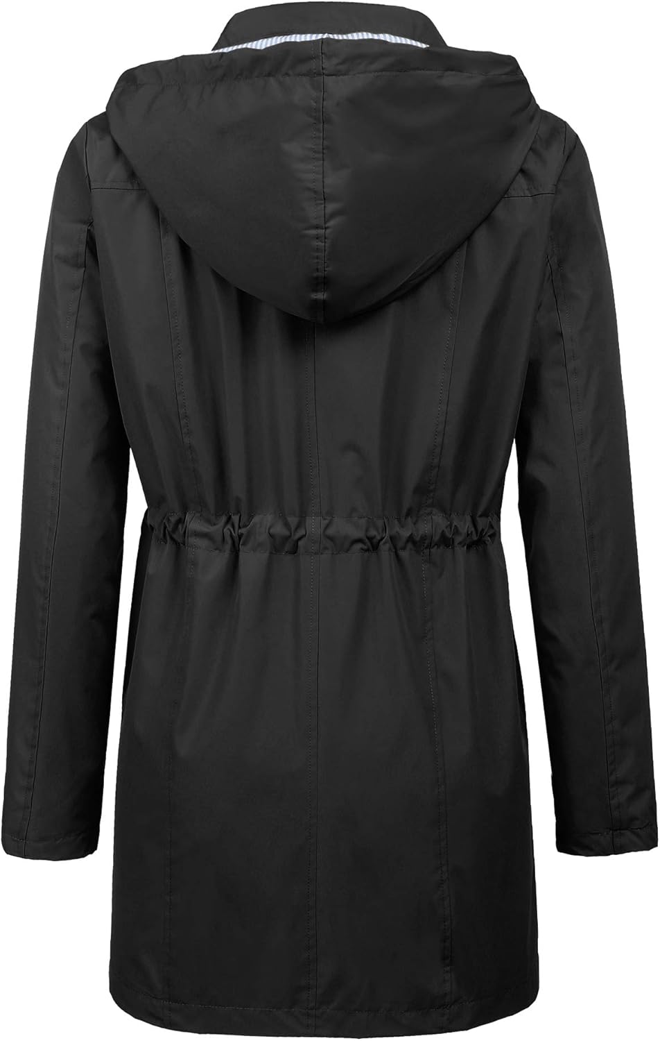 LOMON Raincoat Women Waterproof Long Hooded Trench Coats Lined Windbreaker Travel Jacket S-XXL - Image 4