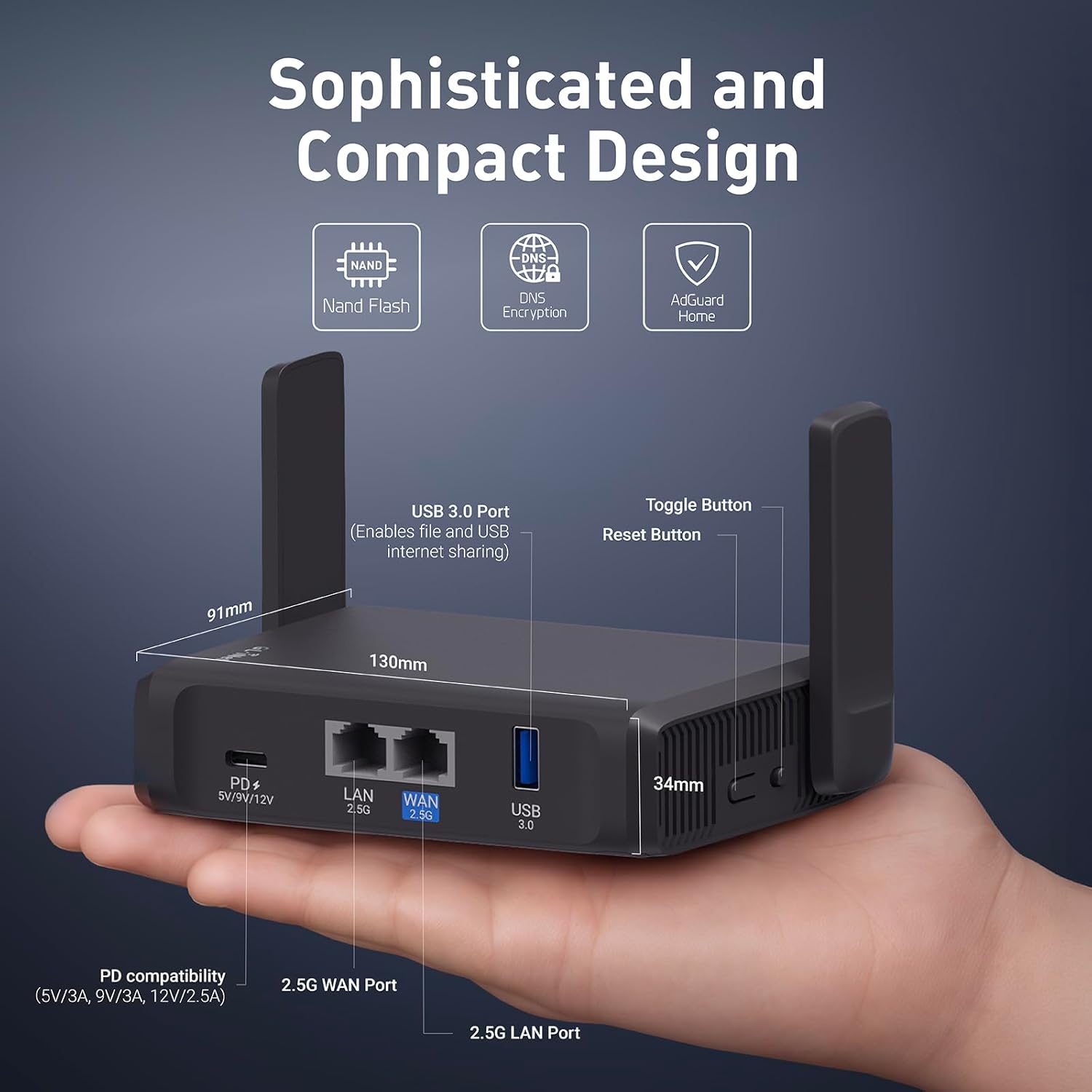 GL.iNet GL-BE3600 (Slate 7) Portable Travel Router, Pocket Dual-Band Wi-Fi 7, 2.5G Router, Portable VPN Routers WiFi for Travel, Public Computer Routers, Business Trip, Moblie/RV/Cruise/Plane - Image 7