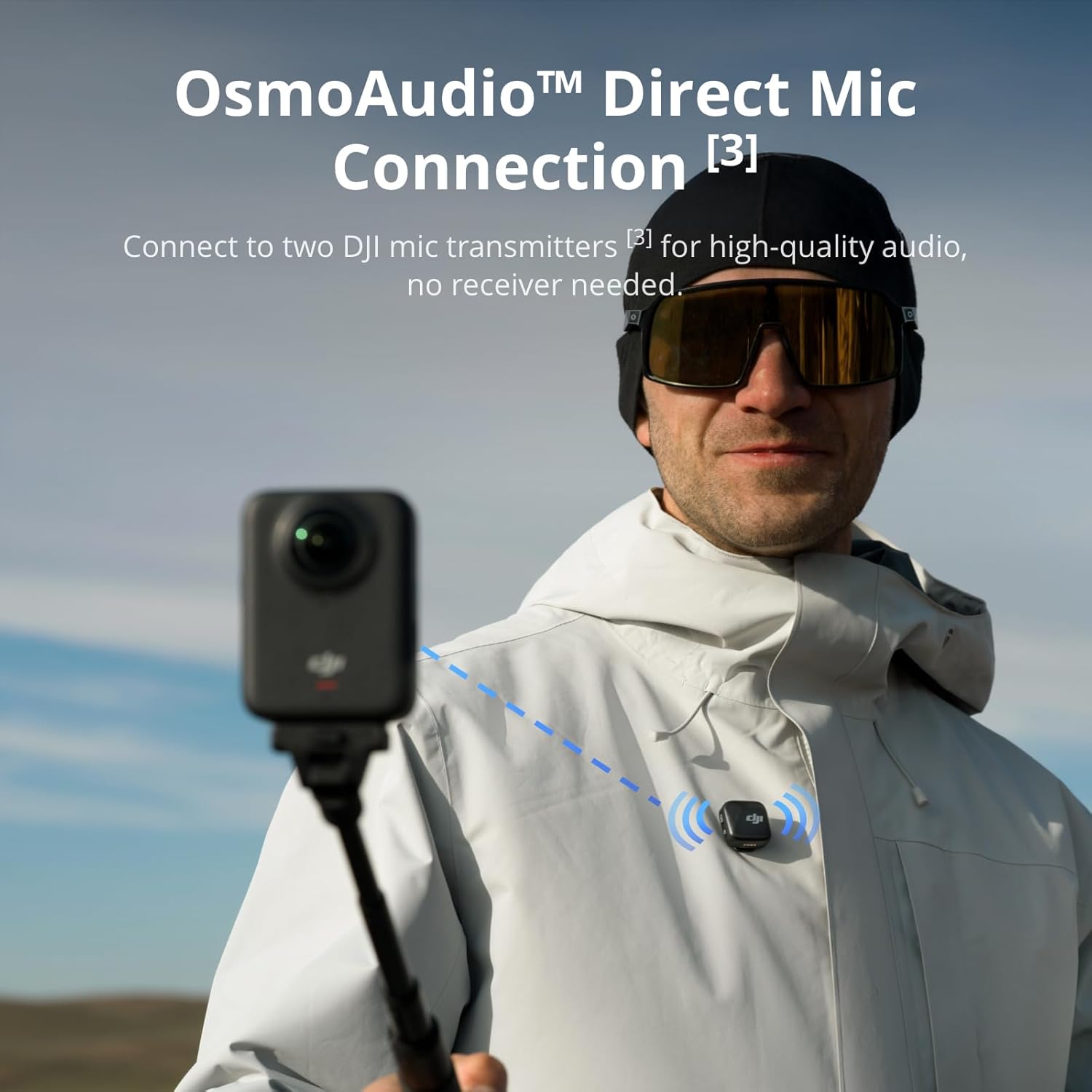 DJI Osmo 360 Camera, Waterproof 360° Action Camera with 1-Inch 360° Imaging, Native 8K 360° Video, 105GB Built-in Storage, 120MP 360° Photo, 100-Min 8K Recording, Action Camera for Sports - Image 6