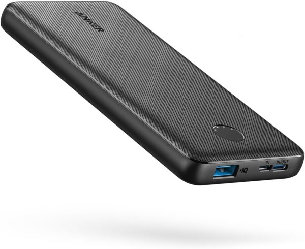 Anker Power Bank(PowerCore 10K), Compact Travel-Ready 10,000mAh Battery Pack with PowerIQ Charging Technology, 5V/3A High-Speed Charging for iPhone, iPad,and More(USB-C Input and Output(Black), 1pack) - Image 2