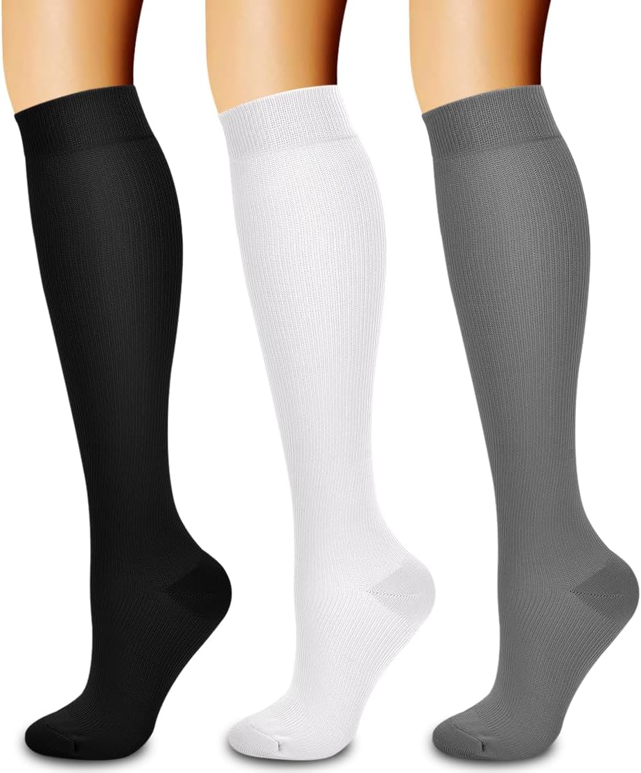Laite Hebe 3 Pack Compression Sock-Compression Sock For Women and Men Circulation -Best for Running,Athletic Sports - Image 2