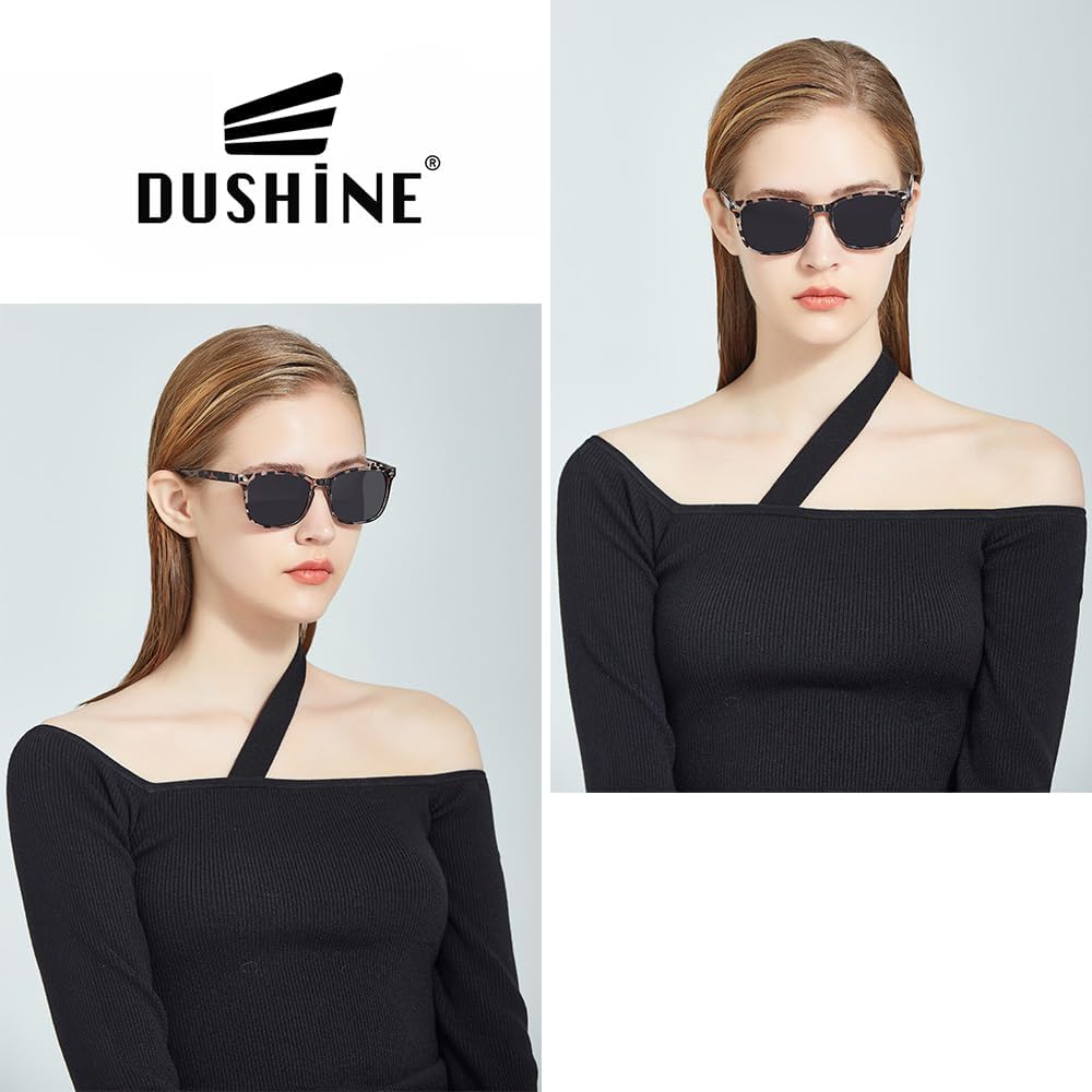 DUSHINE Polarized Sunglasses for Women Classic Retro Style UV400 Protection - Image 3