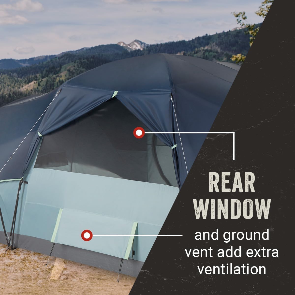 Coleman Skydome XL Large Family Tent with 5 Minute Setup, Weatherproof 8/12 Person Tent with Rainfly & Carry Bag, Fits Multiple Queen Airbeds, Made of PFAS-Free Materials - Image 6