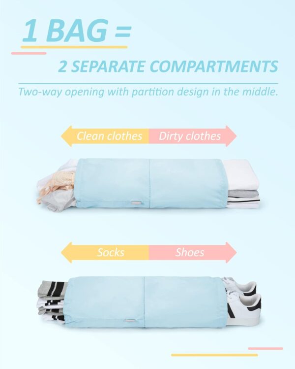 BAGSMART 6 Set /4 Set/2 Set Compression Packing Cubes for Travel, Lightweight Luggage Organizer Bags, Durable Space Saver Bags Travel Essentials - Image 5