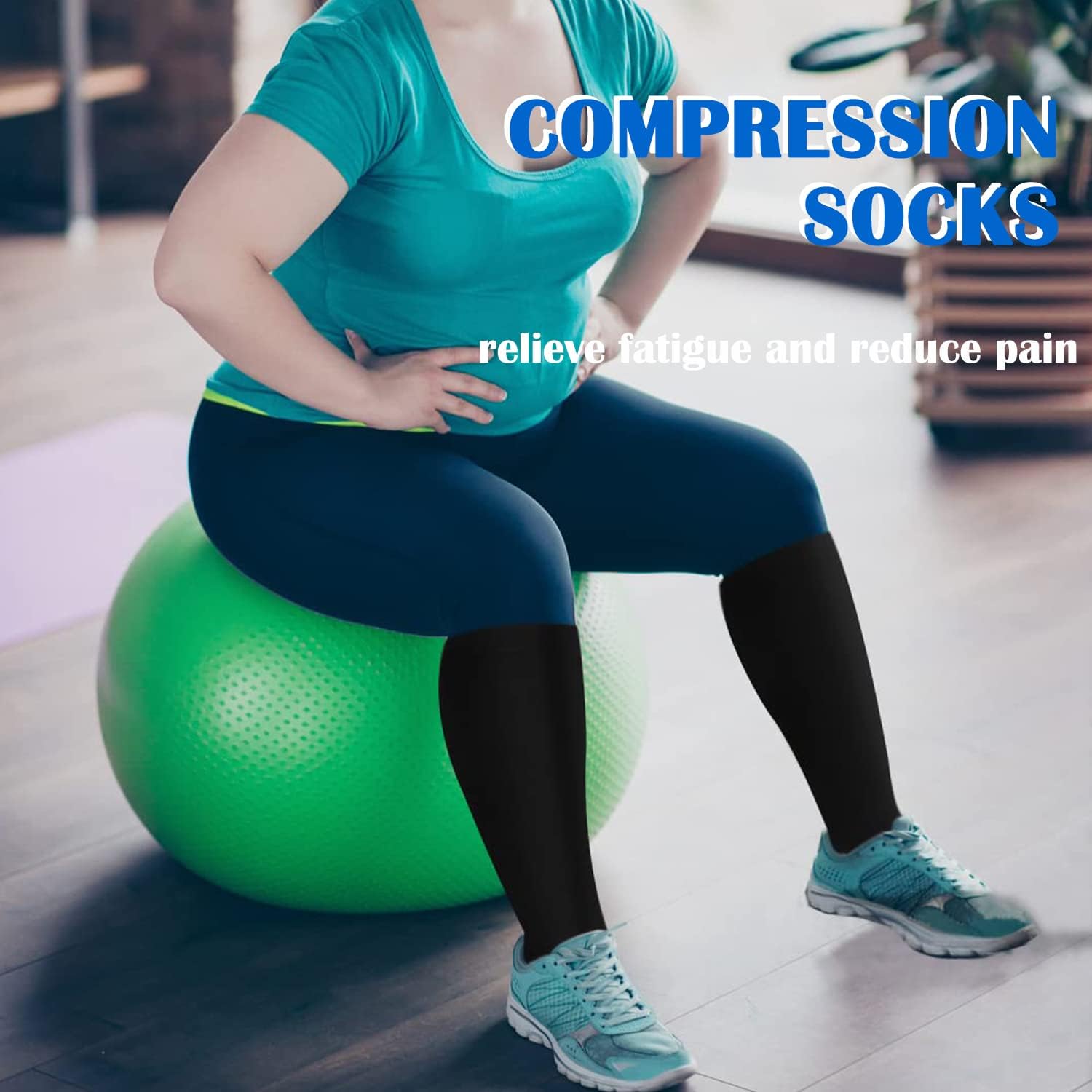 Aoliks Compression Socks for Women & Men 4 Pairs, Best Support for Nurses Running Travel - Image 7