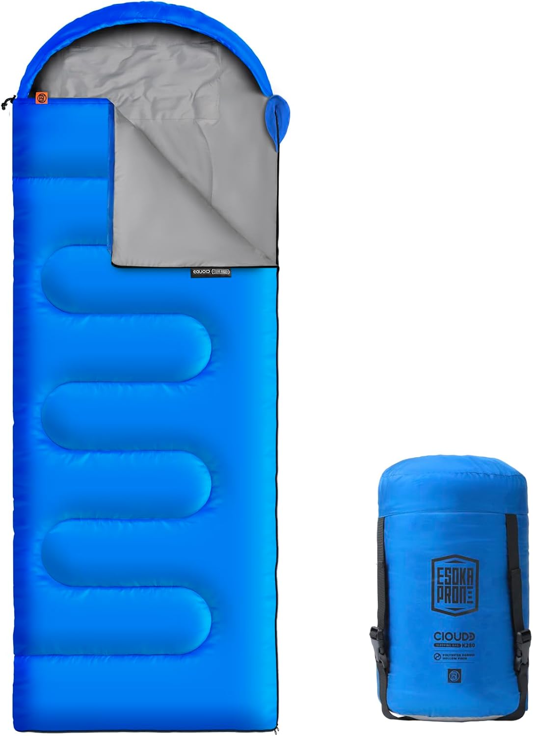 Sleeping Bags for Adults,3 Season Warm & Cool Weather Camping Sleeping Bag,Lightweight Waterproof Compact Camping Essentials Gear for Camping Hiking Outdoor Travel - Image 2