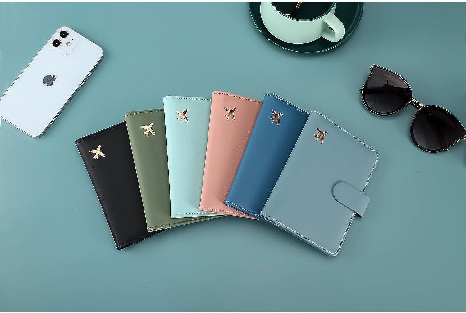 Melsbrinna Premium Leather Passport Holder Covers Case, Waterproof Rfid Blocking Travel Wallet Passport Holder with Pen Holder, Cute Passport Book for Women/Men - Image 7