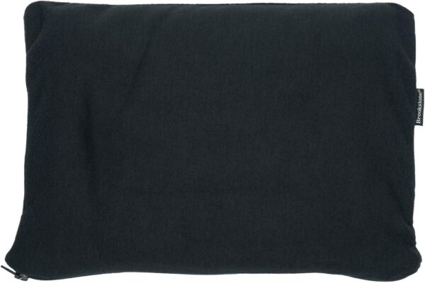 Brookstone Travel Blanket - Lightweight 2-in-1 Soft Fleece Airplane Blanket with Compact Carrying Pouch for Travel and Car, Size One Size, Black - Image 3