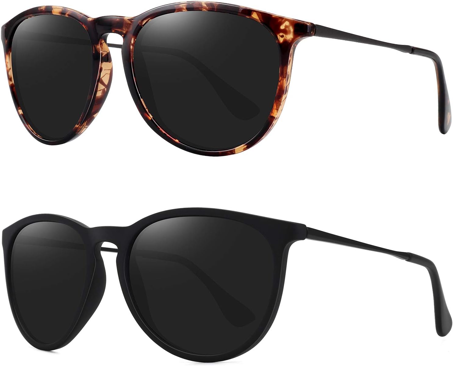 Retro sunglasses womens 2024 trendy round classic glasses - Image 2