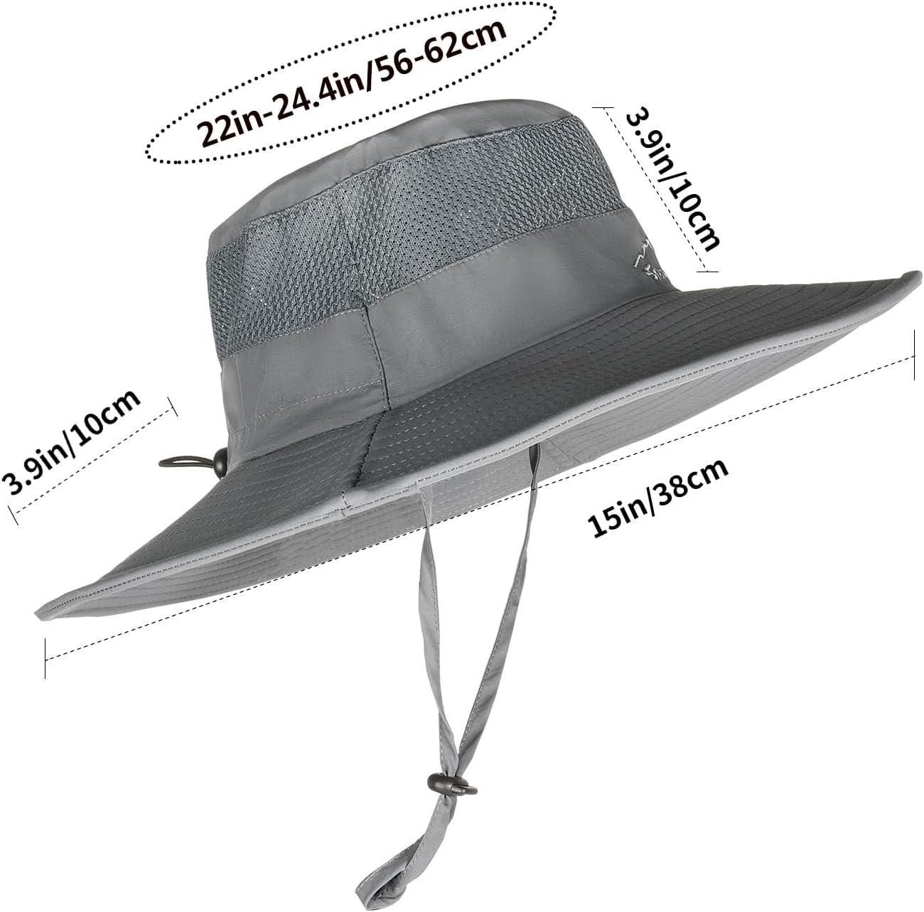 Sun Hats for Men Women Fishing Hat UPF 50+ Breathable Wide Brim Summer UV Protection Hat - Image 6