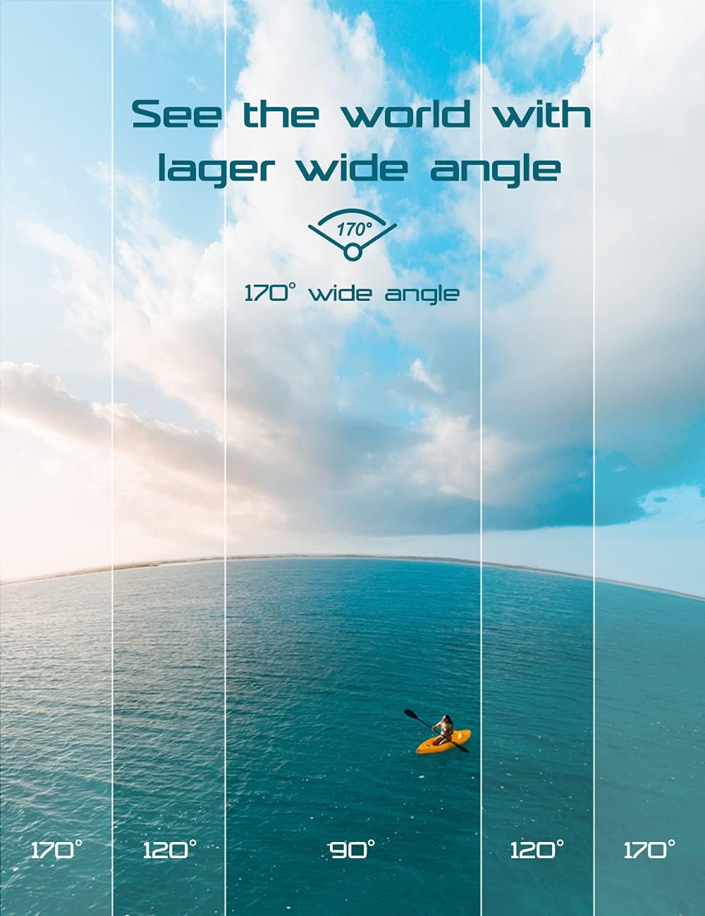 Apexcam Action Camera 4K Sports Cameras 20MP 40M 170°Wide-Angle WiFi Waterproof Underwater Camera with 2.4G Remote Control 2 Batteries 2.0'' LCD Ultra HD Cameras with Mounting Accessories Kit - Image 6