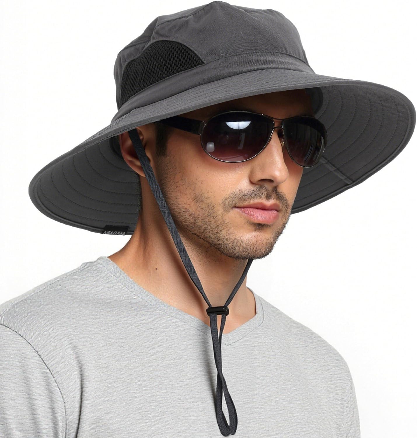 EINSKEY Wide Brim Sun Hat, UPF 50+ UV Protection Waterproof Packable Bucket Hat for Men & Women, Fishing Hiking Beach Garden - Image 2