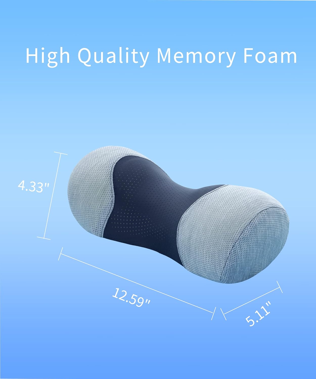 Bespilow Small Neck Roll Pillow,Say Goodbye to Neck Pain, Cervical Memory Foam Pillow for Tension Muscle Relief, Contour Support, Shoulder Pain Relaxer with Breathable Pillowcase, Odorless - Image 8
