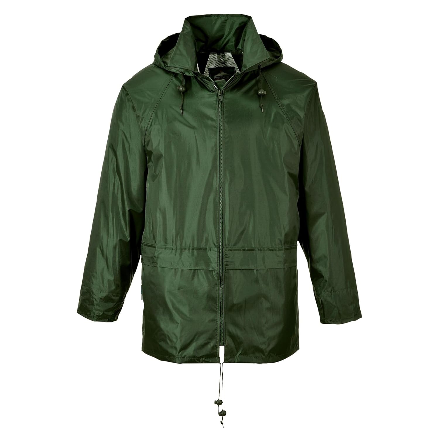 Portwest US440 Classic Waterproof Rain Jacket wth Pack Away Hood & Sealed Seams, Olive, 3 XL - Image 2