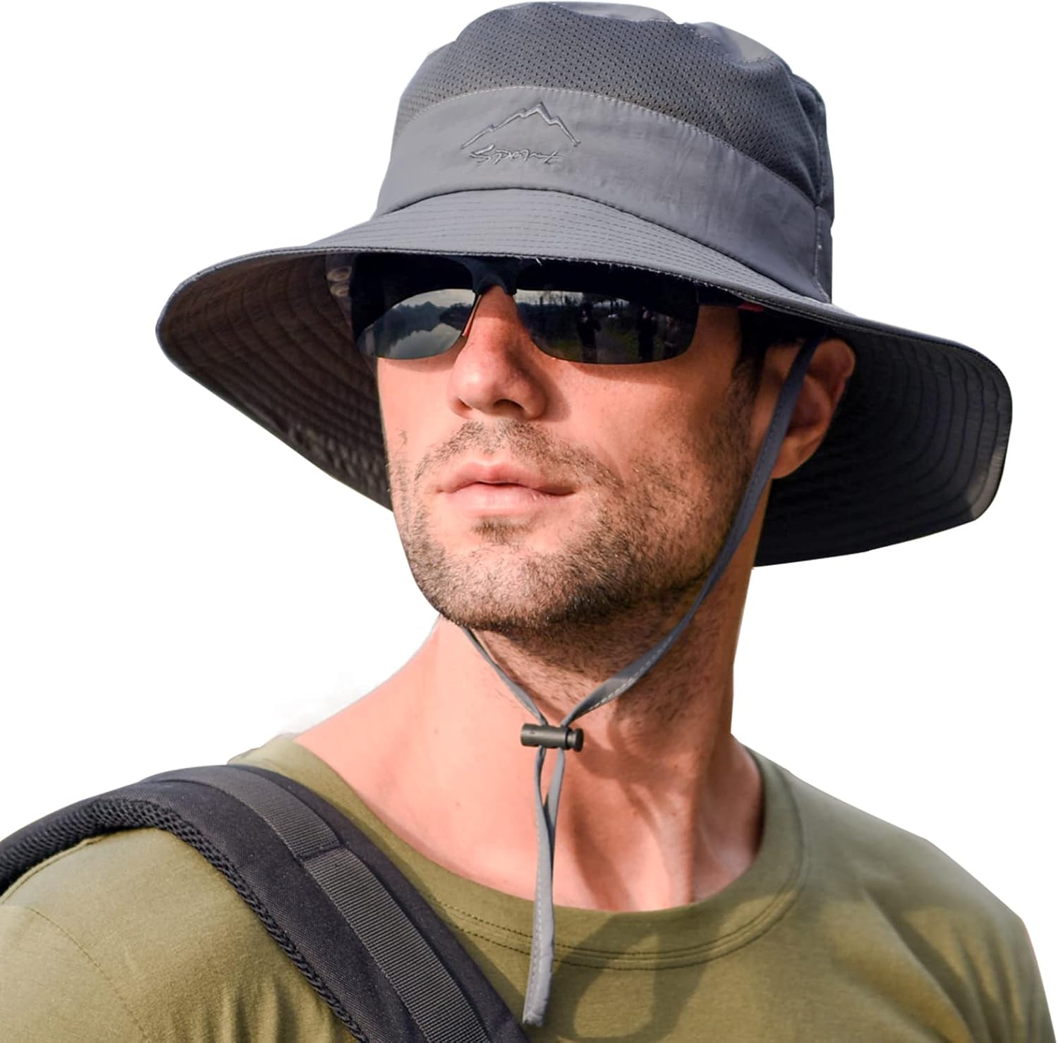 Sun Hats for Men Women Fishing Hat UPF 50+ Breathable Wide Brim Summer UV Protection Hat - Image 2