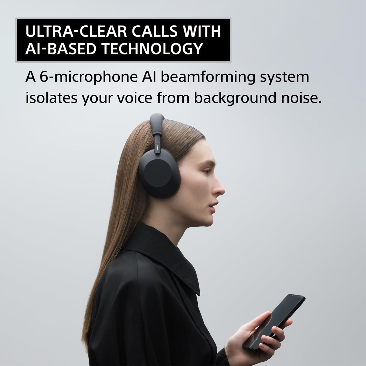Sony WH-1000XM6 The Best Noise Canceling Wireless Headphones, HD NC Processor QN3, 12 Microphones, Adaptive NC Optimizer, Mastered by Engineers, Studio-Quality, 30-Hour Battery, Midnight Blue - Image 6