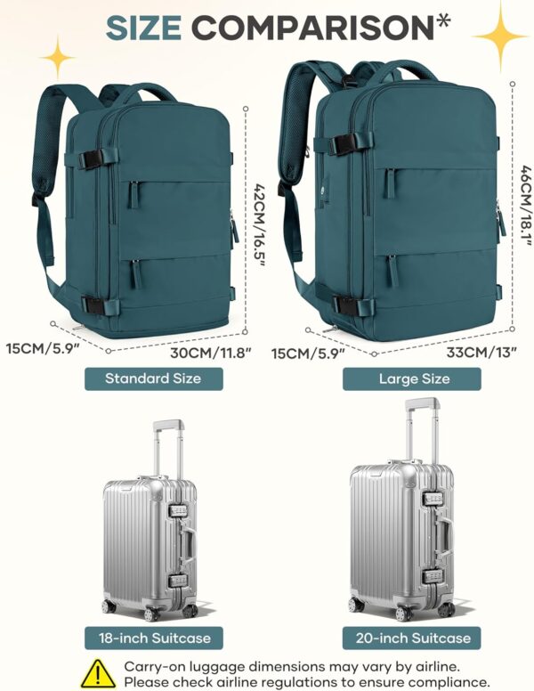 Travel Backpack For Women Men Airline Approved Carry On Backpack Flight Approved Waterproof Sports Luggage Backpack Casual Daypack Small Hiking Backpack - Image 6