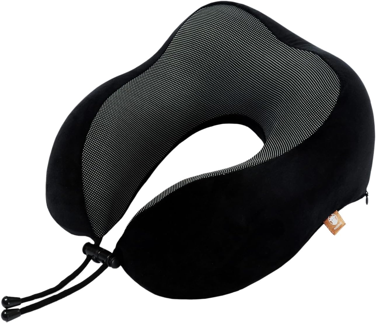 Memory Foam Travel Pillow, Neck Pillow with 360-Degree Head Support, Comfortable and Lightweight, Ideal for Sleeping on Airplane, Car, Train, Bus and Home Use, Comes with Storage Bag (Black) - Image 4