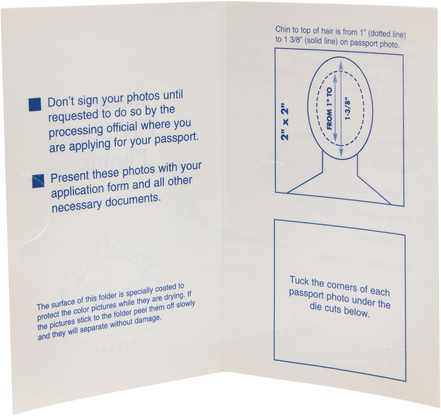 Neil Enterprises Passport Folders in Off-White - Pack of 100 - Image 3