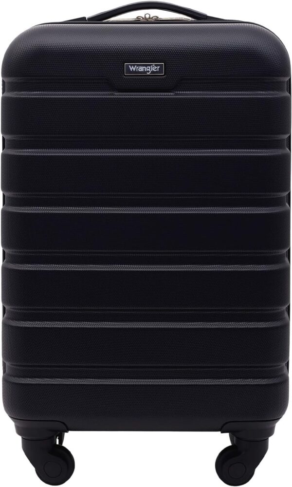 Wrangler 20" Spinner Carry-On Luggage, Black - Image 2