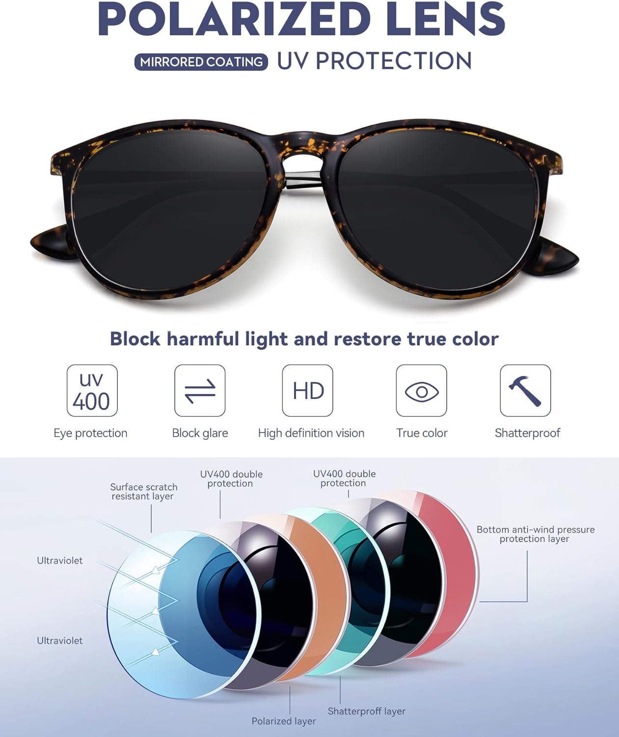 Retro sunglasses womens 2024 trendy round classic glasses - Image 6