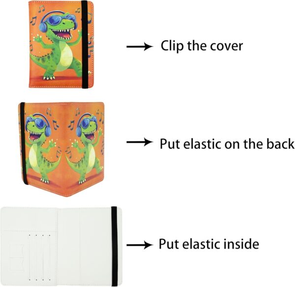Dinosaur Passport Holder for Women and Men PU Leather Passport Cover for Travel - Image 5