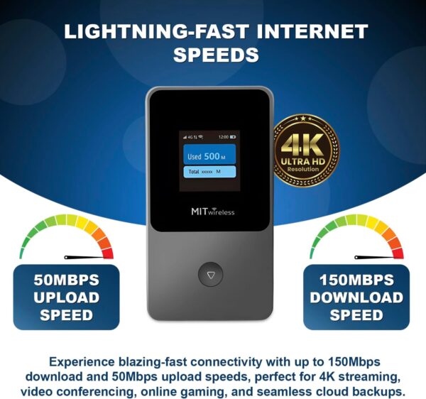 MITwireless T8+ Portable WiFi Hotspot | 4G LTE Mobile Internet & Travel Router for USA & 200+ Countries | No SIM or Contract - 10GB USA Data for 30 Days - Multi-Carrier & Connects up to 8 Devices - Image 6