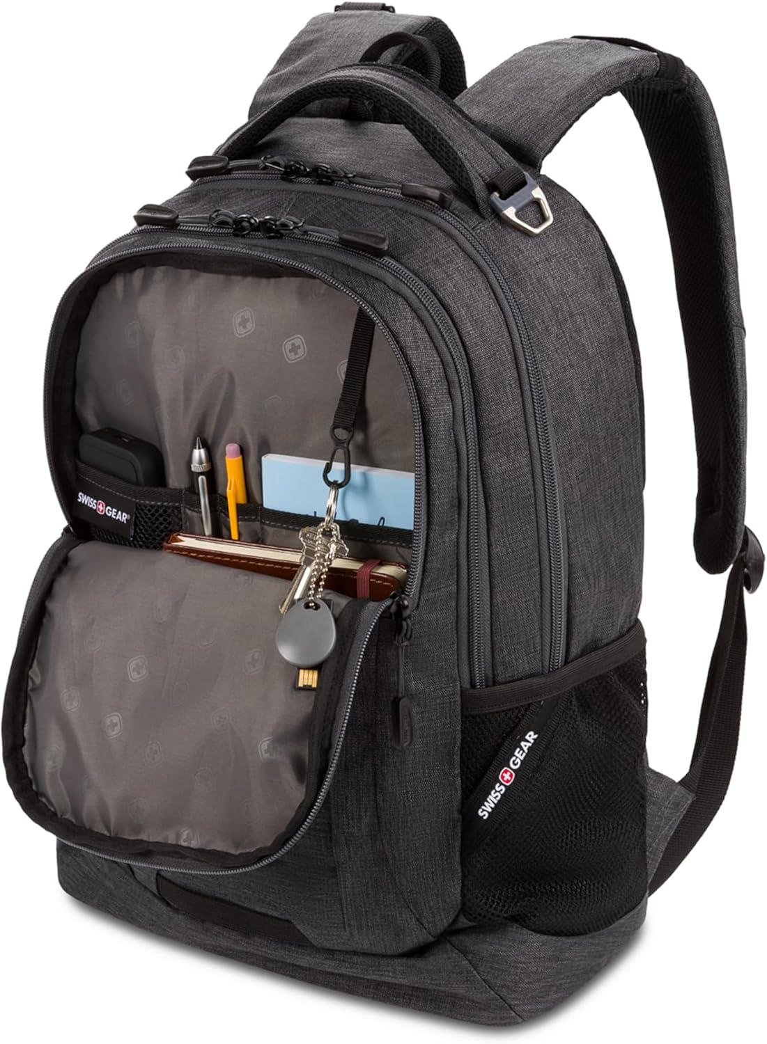 SwissGear Cecil 5505 Laptop Backpack, Charcoal, 18-Inch - Image 9