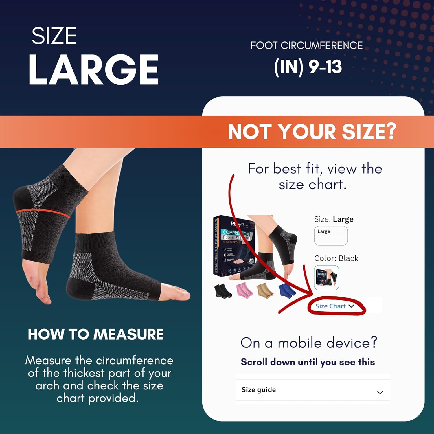 Compression Socks 20-30mmHg for Plantar Fasciitis, Achilles Tendonitis Relief - Ankle Compression Sleeve for Heel Spurs, Foot Swelling & Fatigue - Arch Support Brace for Everyday Use (1 Pair) - Image 3