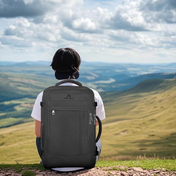 Travel Backpack, 50L Expandable Extra Large Laptop Backpack, Carry On Backpack Water Resistant Business Suitcase Daypack Bag Fits 17 Inch Laptops, Travel Gifts for Men Women, Black - Image 10