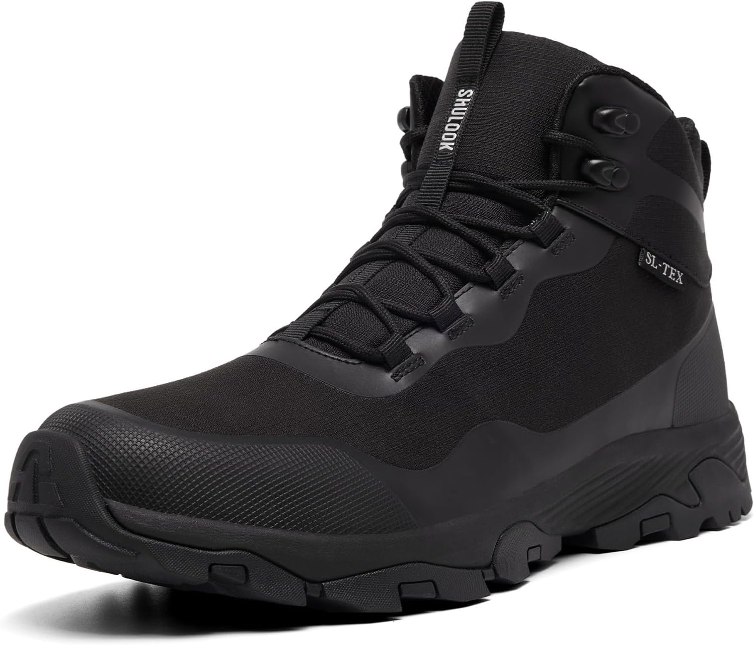 SHULOOK Men's Waterproof Hiking Boots Outdoor Lightweight Breathable Trekking Camping Mountaineering Shoes - Image 2