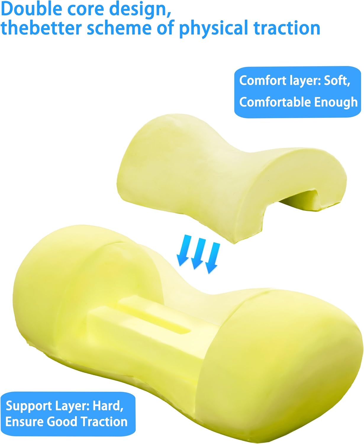 Bespilow Small Neck Roll Pillow,Say Goodbye to Neck Pain, Cervical Memory Foam Pillow for Tension Muscle Relief, Contour Support, Shoulder Pain Relaxer with Breathable Pillowcase, Odorless - Image 3